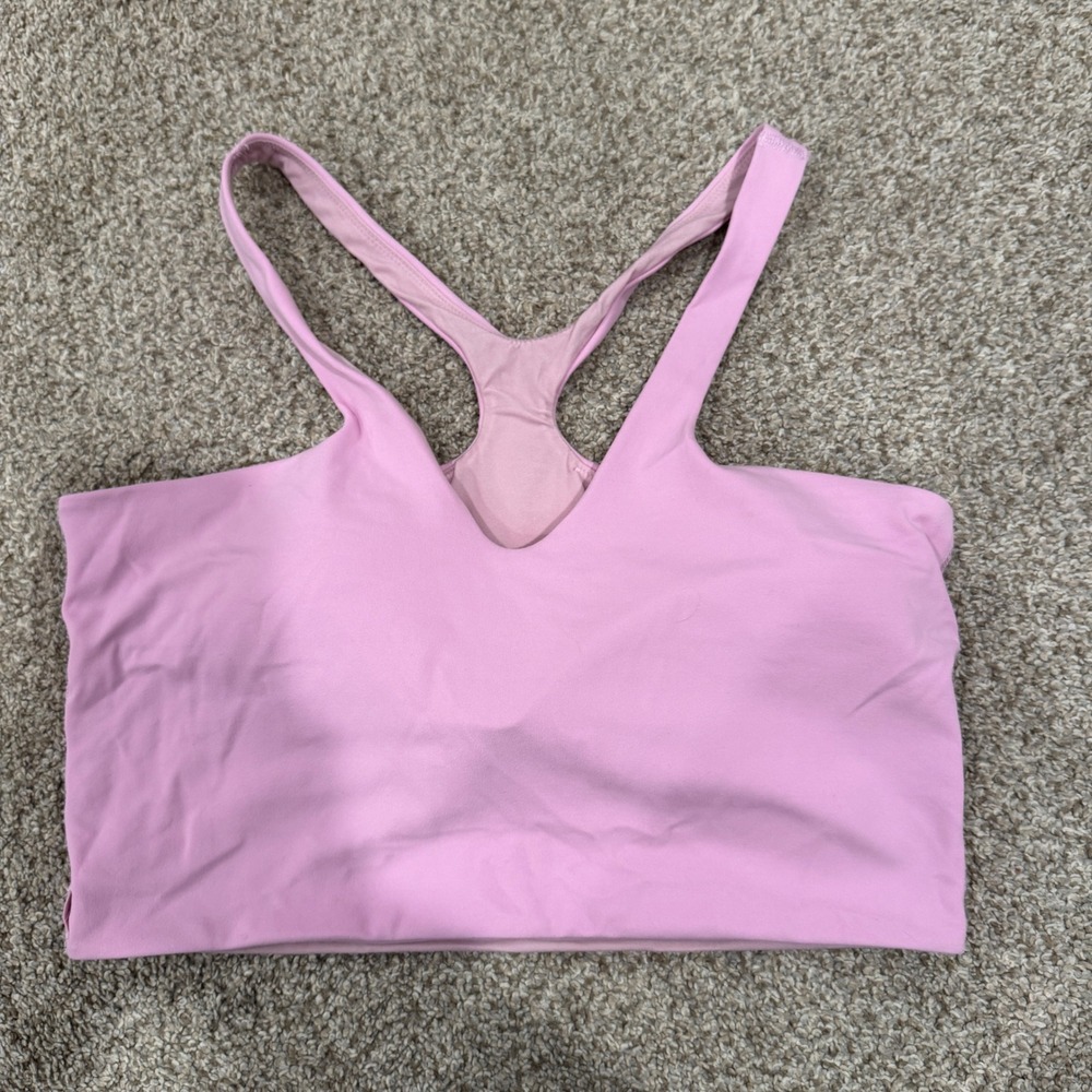 Lululemon Align Reversible Bra Pink Nulu Light Support Size S/M